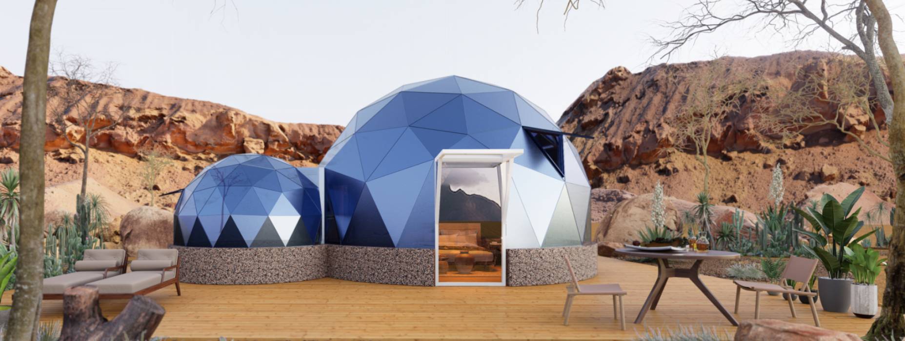 元宝区球形智能光伏玻璃星空房